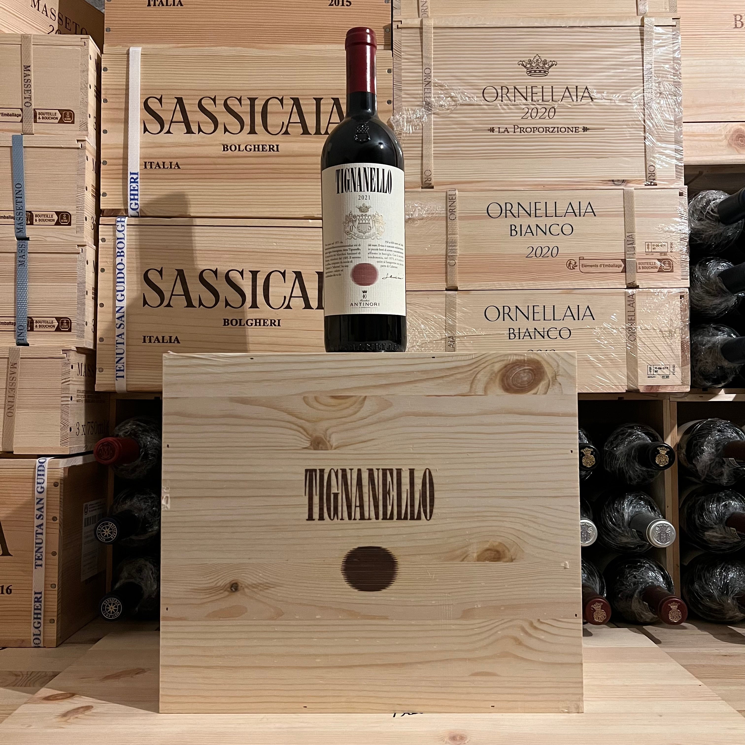 Tignanello 2021 Marchesi Antinori - Cassa Legno 6 Bottiglie
