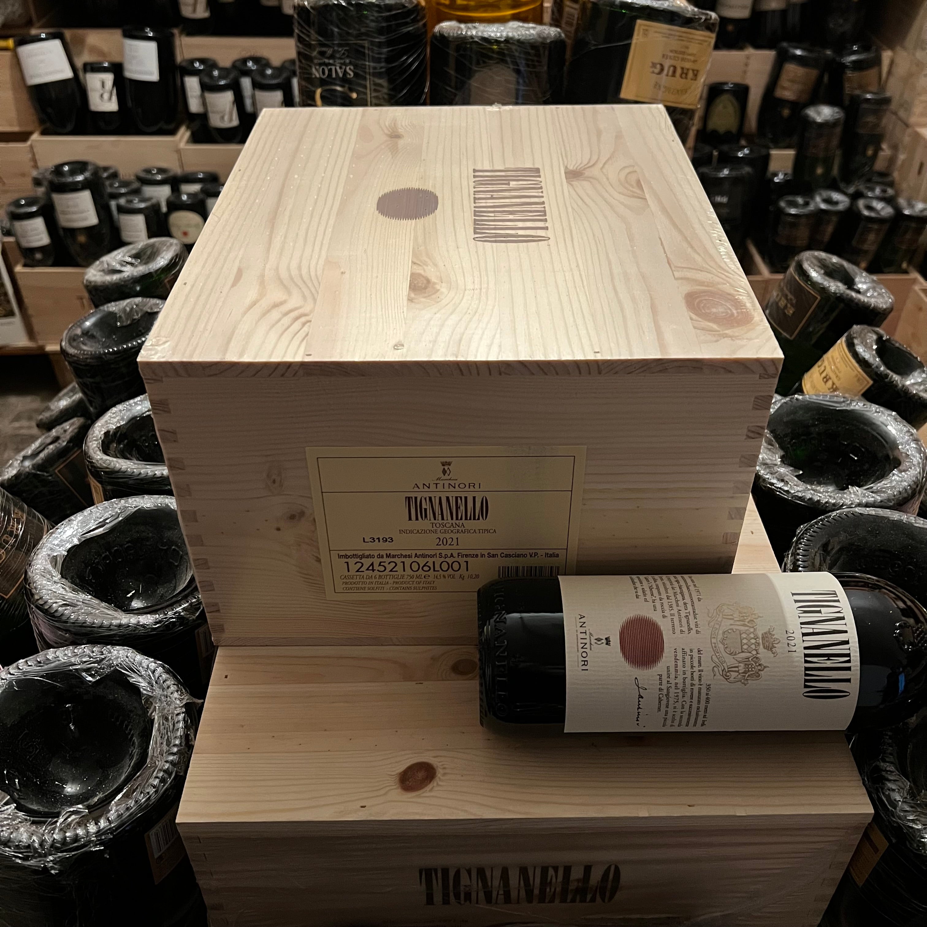 Tignanello 2021 Marchesi Antinori - Cassa Legno 6 Bottiglie