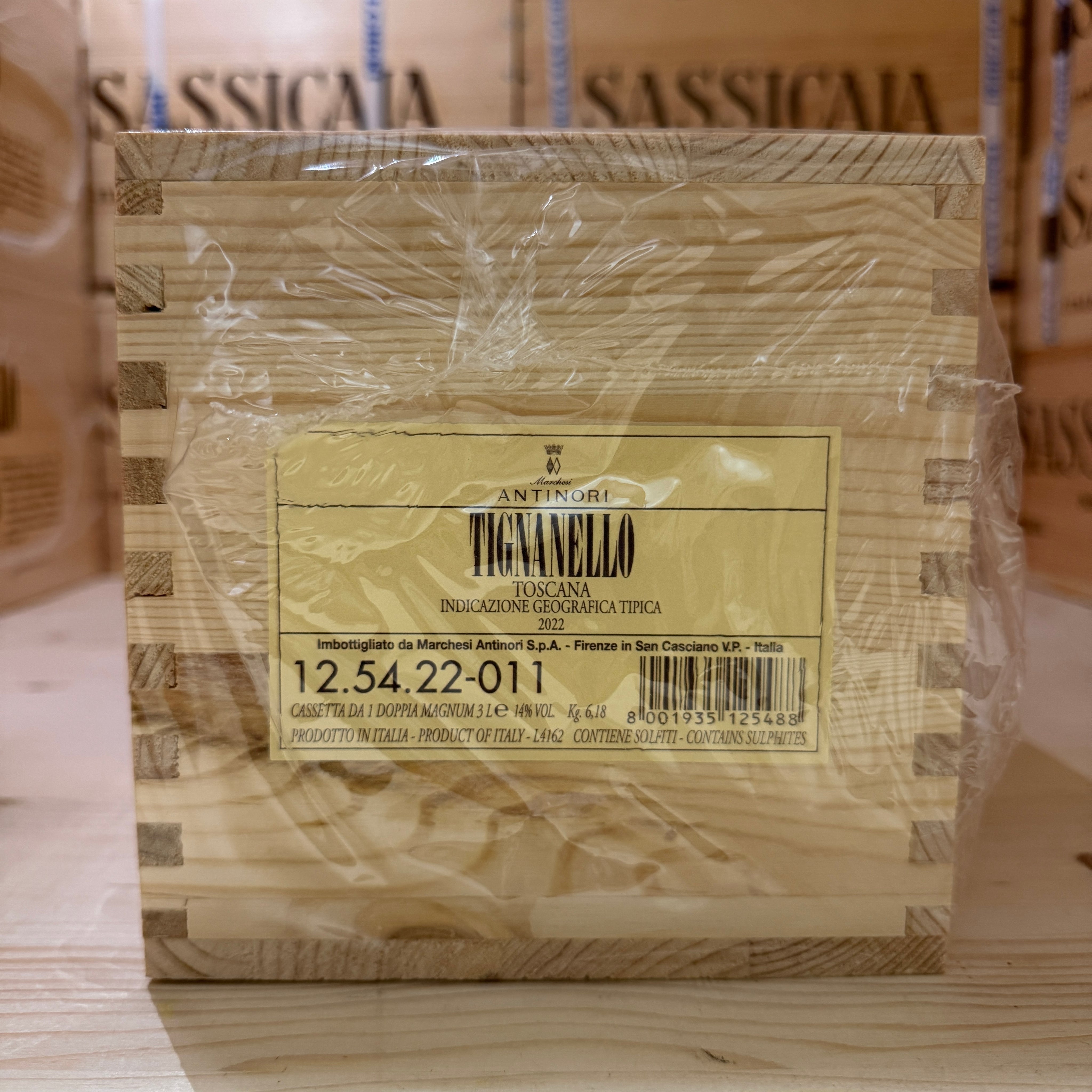 Tignanello 2022 Jeroboam Marchesi Antinori - in Cassa Legno