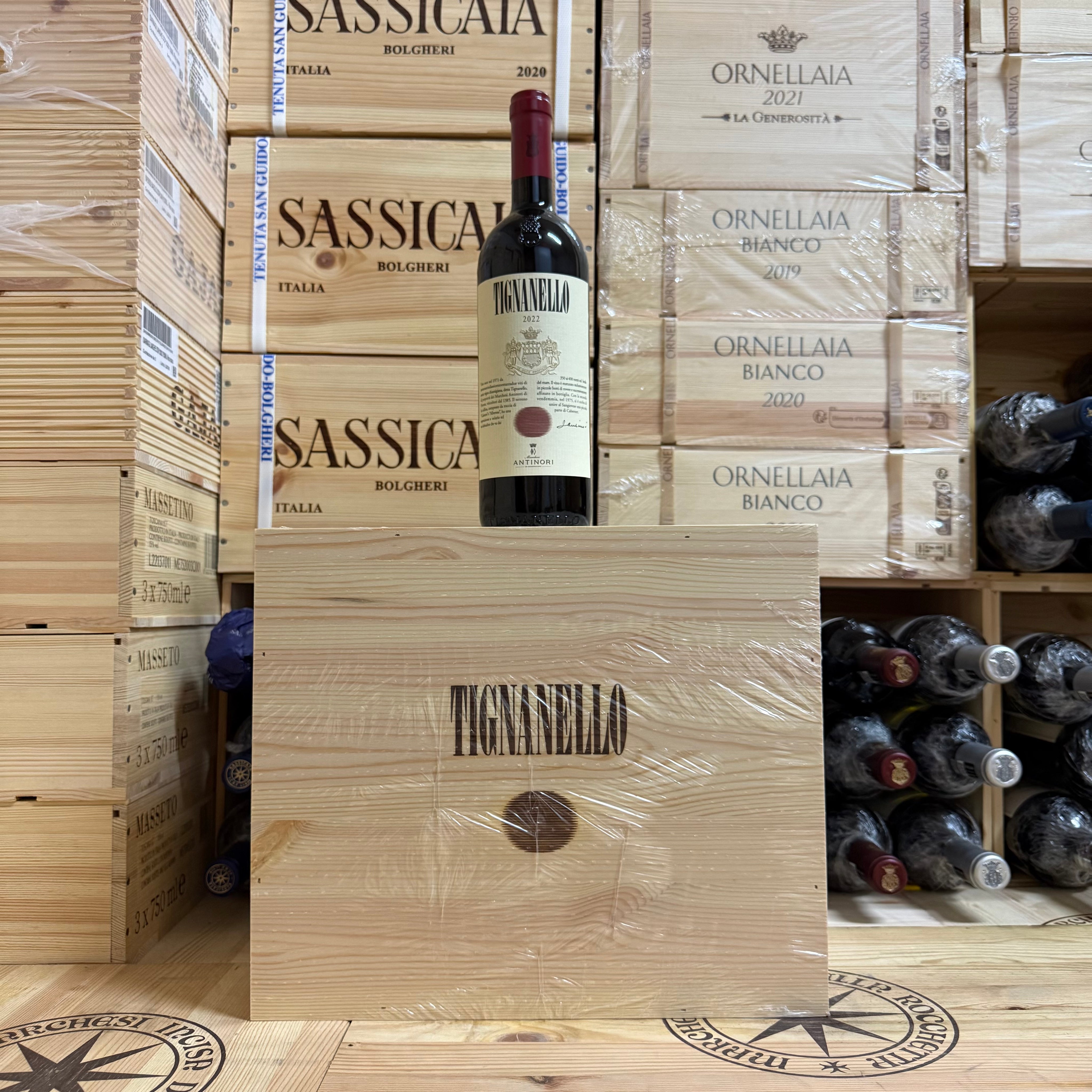 Tignanello 2022 Marchesi Antinori - Cassa Legno 6 Bottiglie