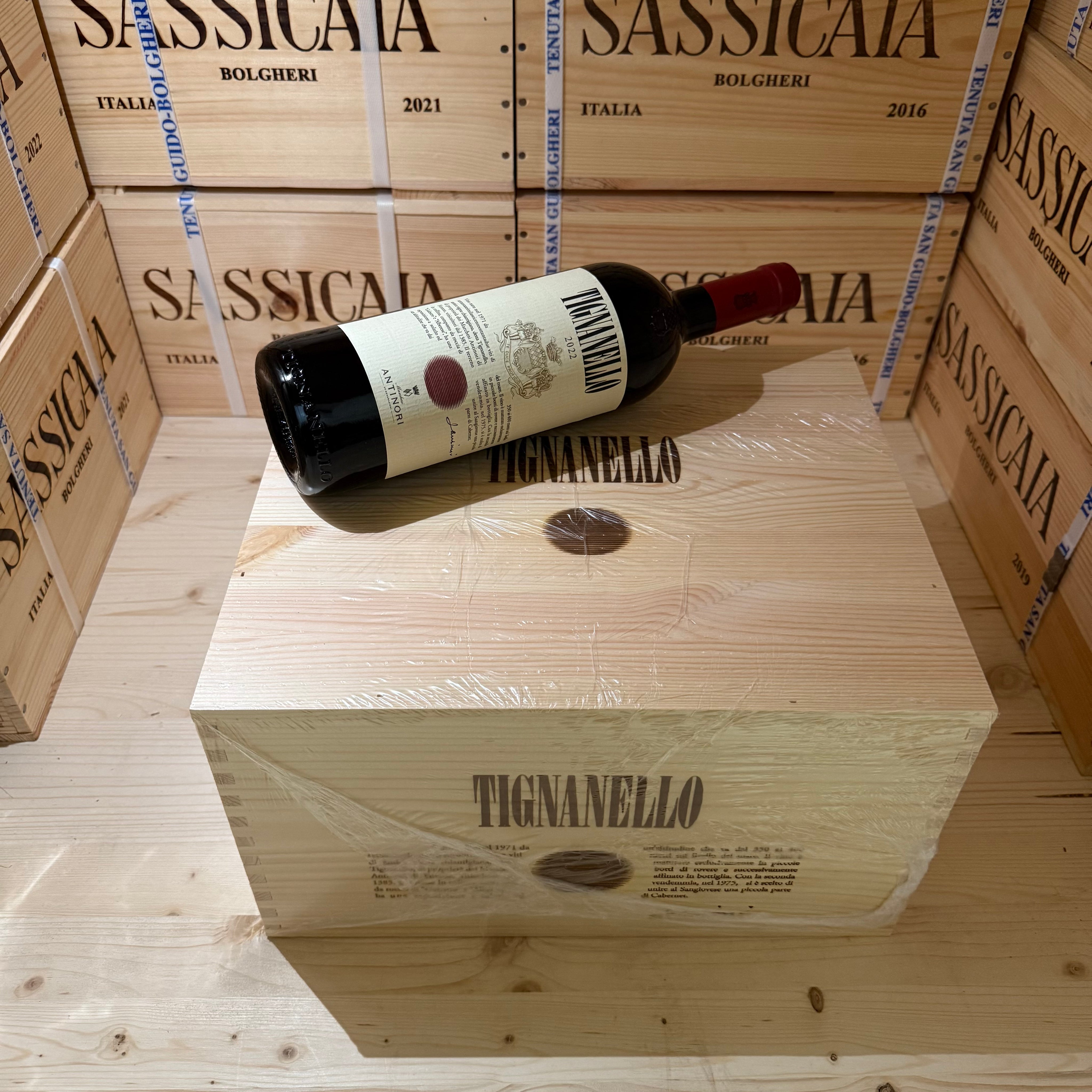 Tignanello 2022 Marchesi Antinori - Cassa Legno 6 Bottiglie