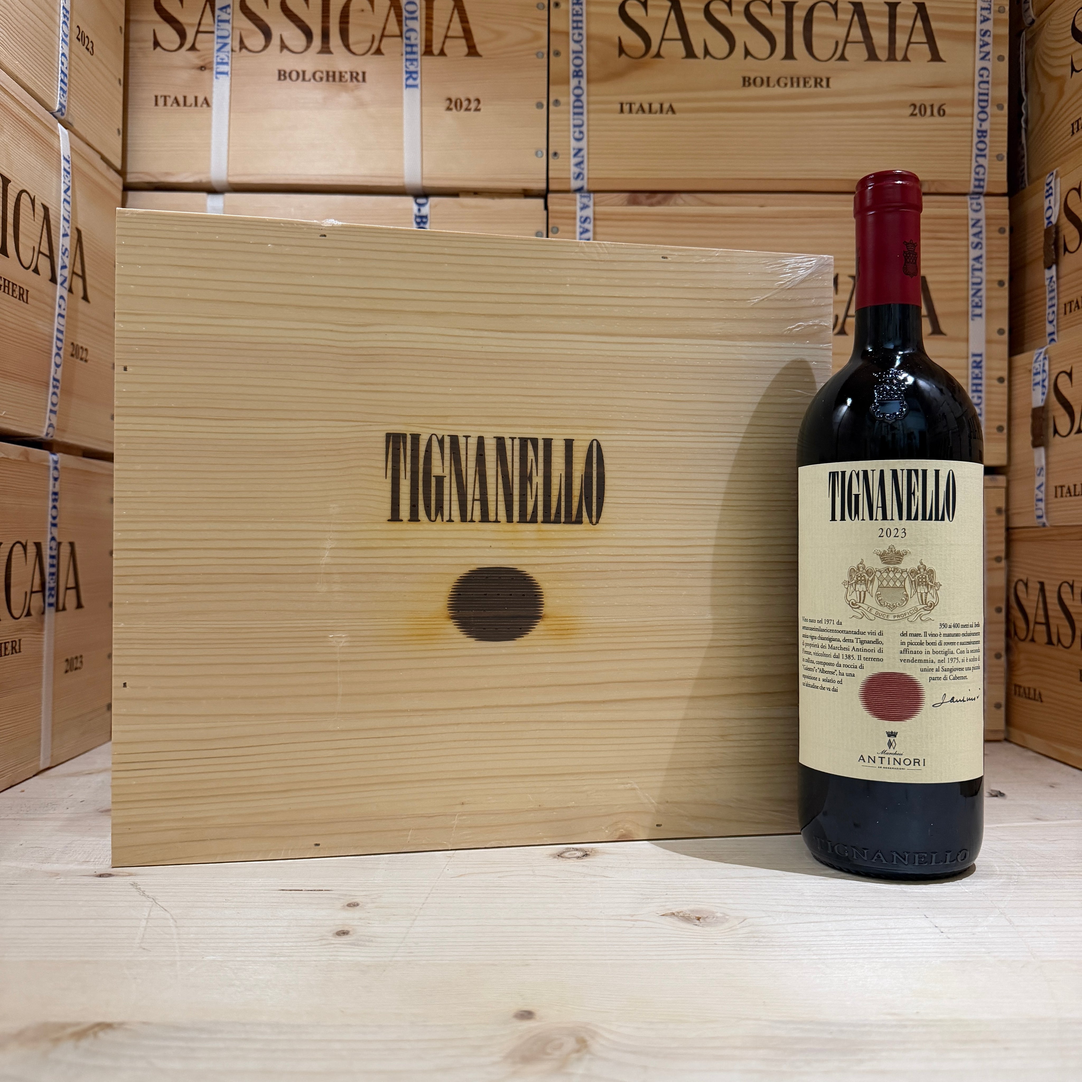 Tignanello 2023 Marchesi Antinori - Cassa Legno 6 Bottiglie