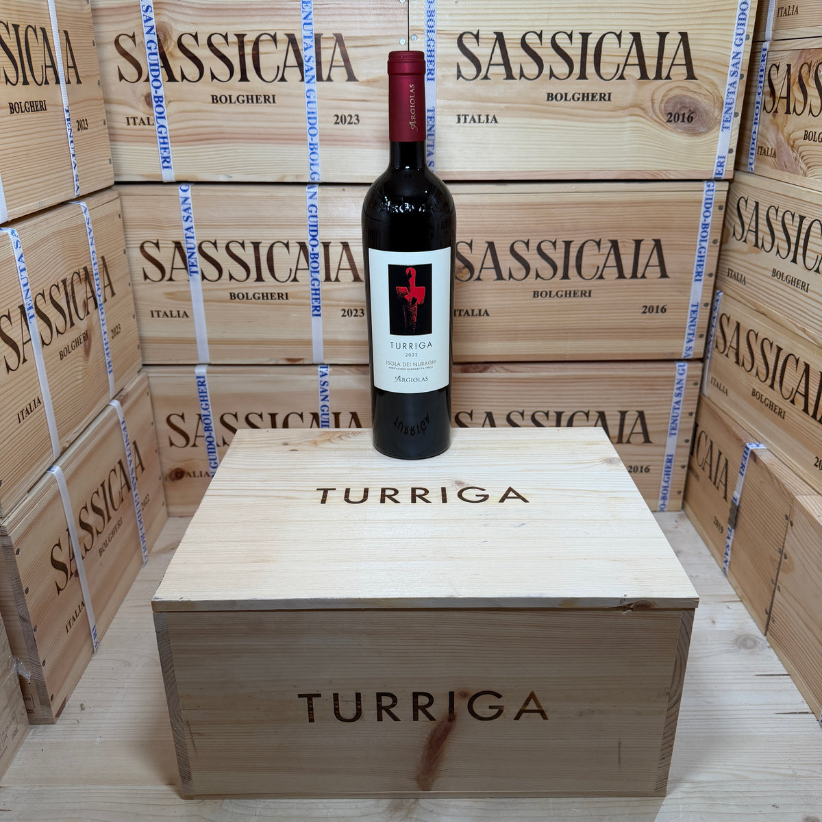 Turriga 2022 Isola dei Nuraghi IGT Argiolas - Cassa Legno 6 Bottiglie