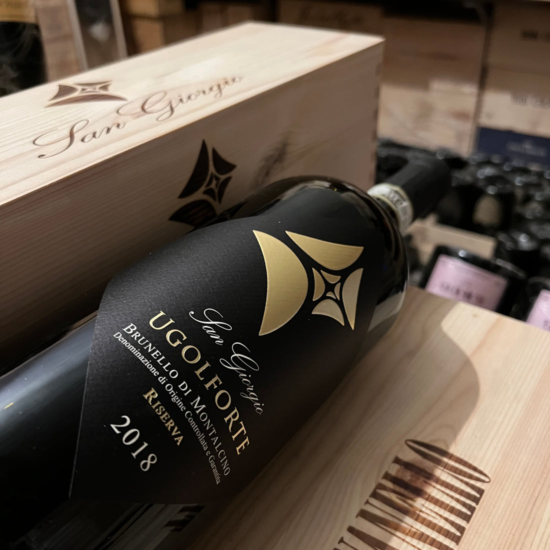 Ugolforte Riserva 2018 Magnum Brunello di Montalcino DOCG Tenuta San Giorgio - ColleMassari - in Cassa Legno