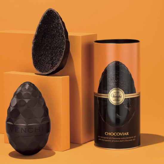 Uovo Chocoviar Fondente 75% in Cilindro Metallo 350g Venchi