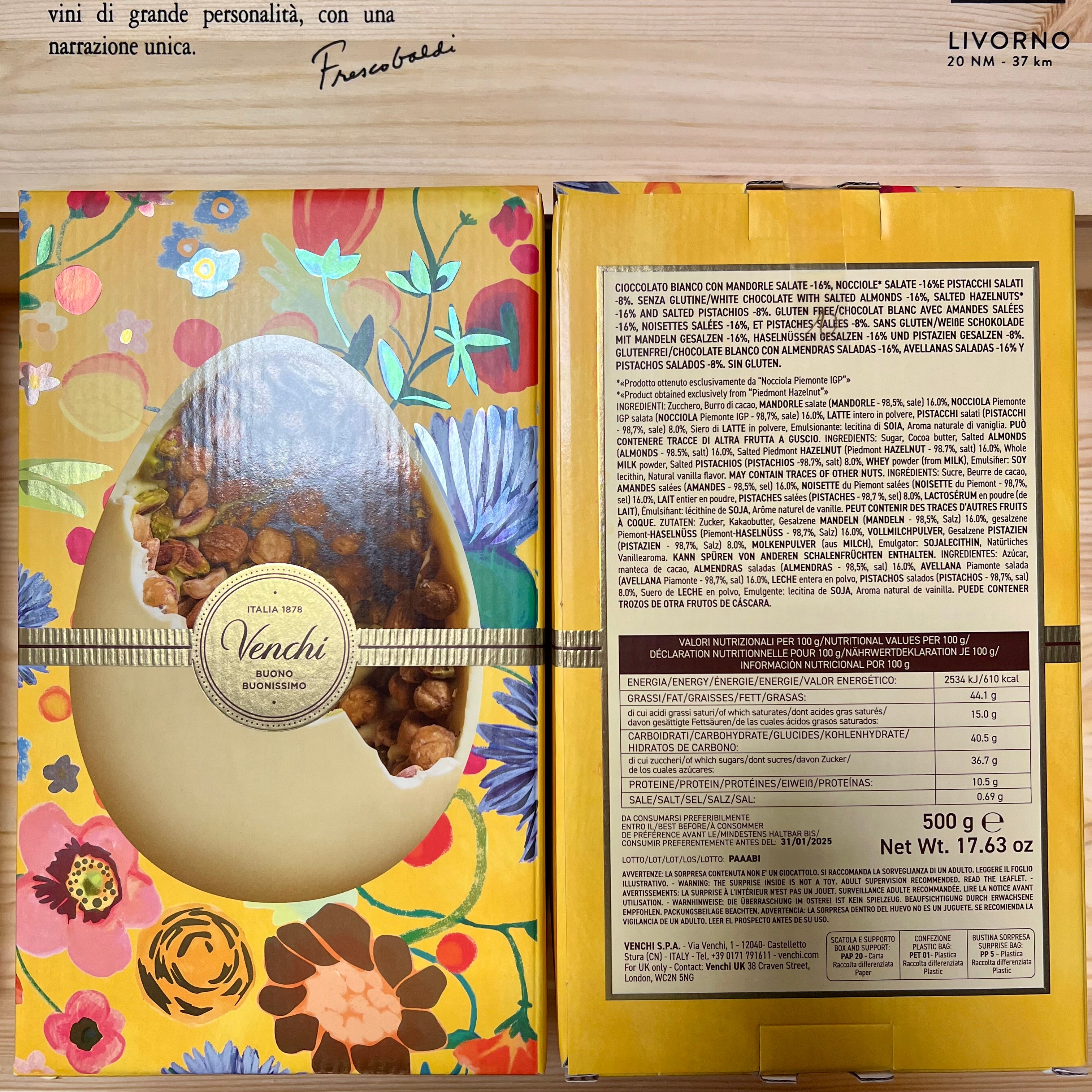 Uovo Gran Gourmet Bianco Salato 500g Venchi