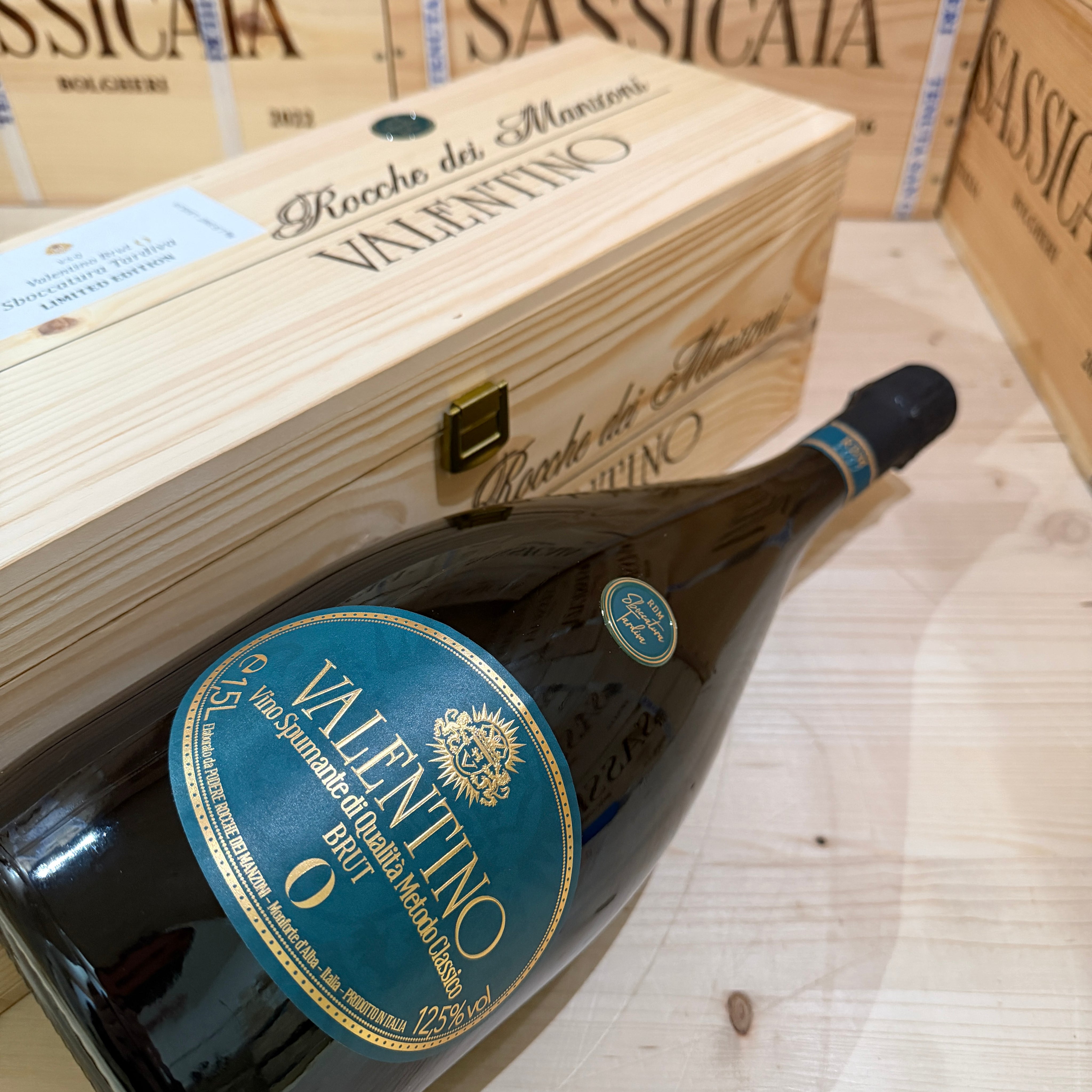 Valentino Brut Zero 2007 Magnum Sboccatura Tardiva Rocche dei Manzoni - in Cassa Legno