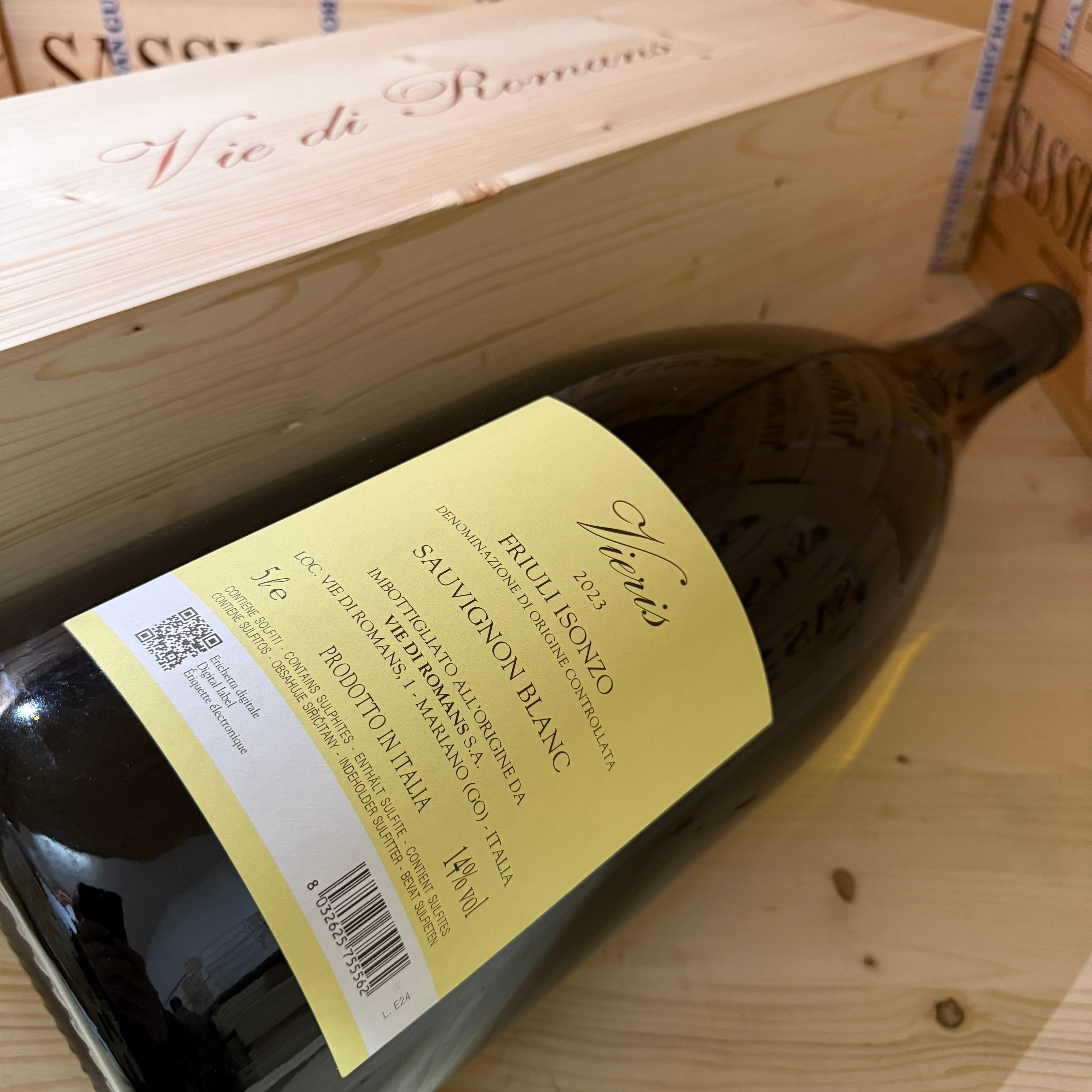 Vie di Romans Vieris 2023 McKenzie 5 Litri DOC Friuli Isonzo Sauvignon - in Cassa Legno