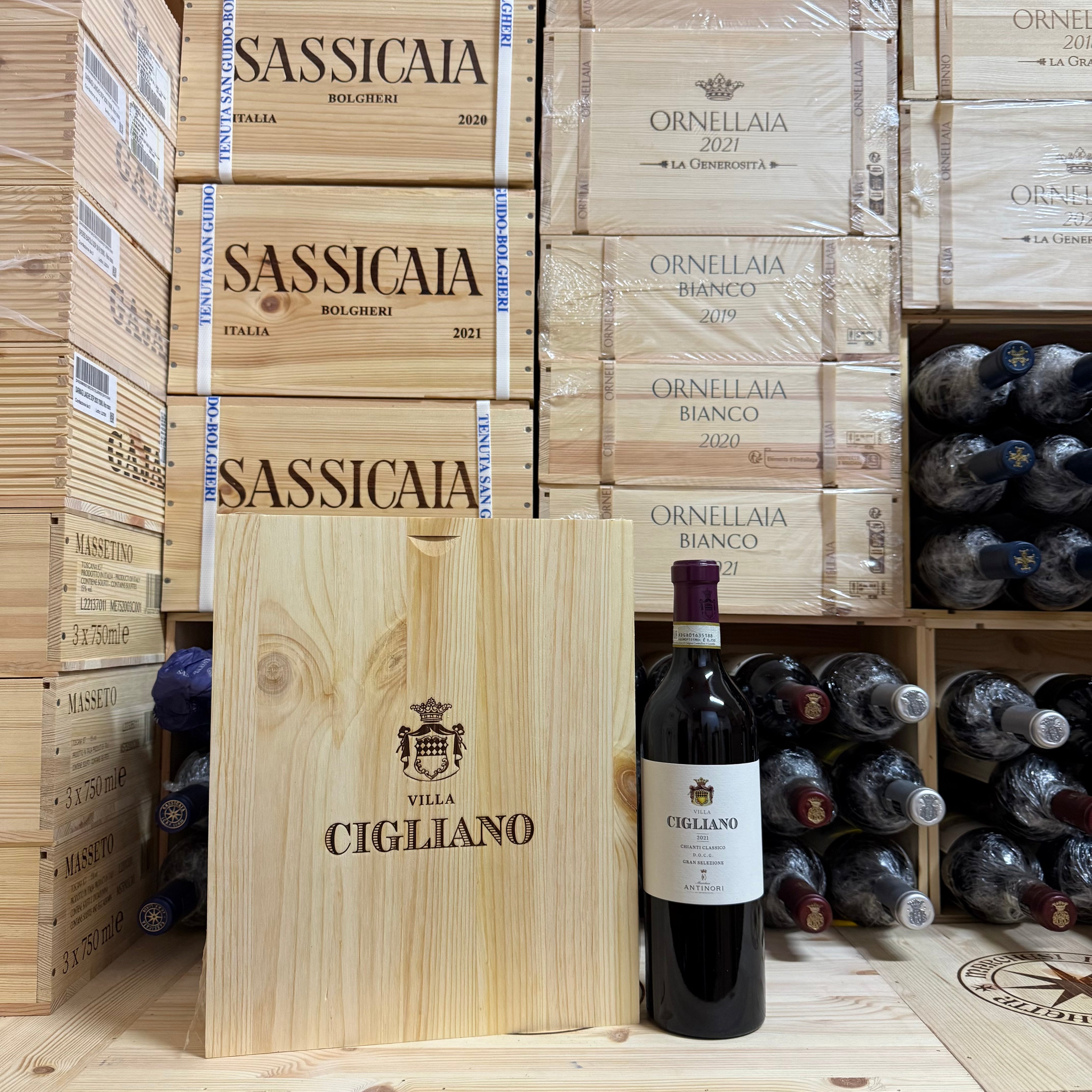 Villa Cigliano 2021 Chianti Classico Gran Selezione DOCG Marchesi Antinori - Cassa Legno 3 Bottiglie