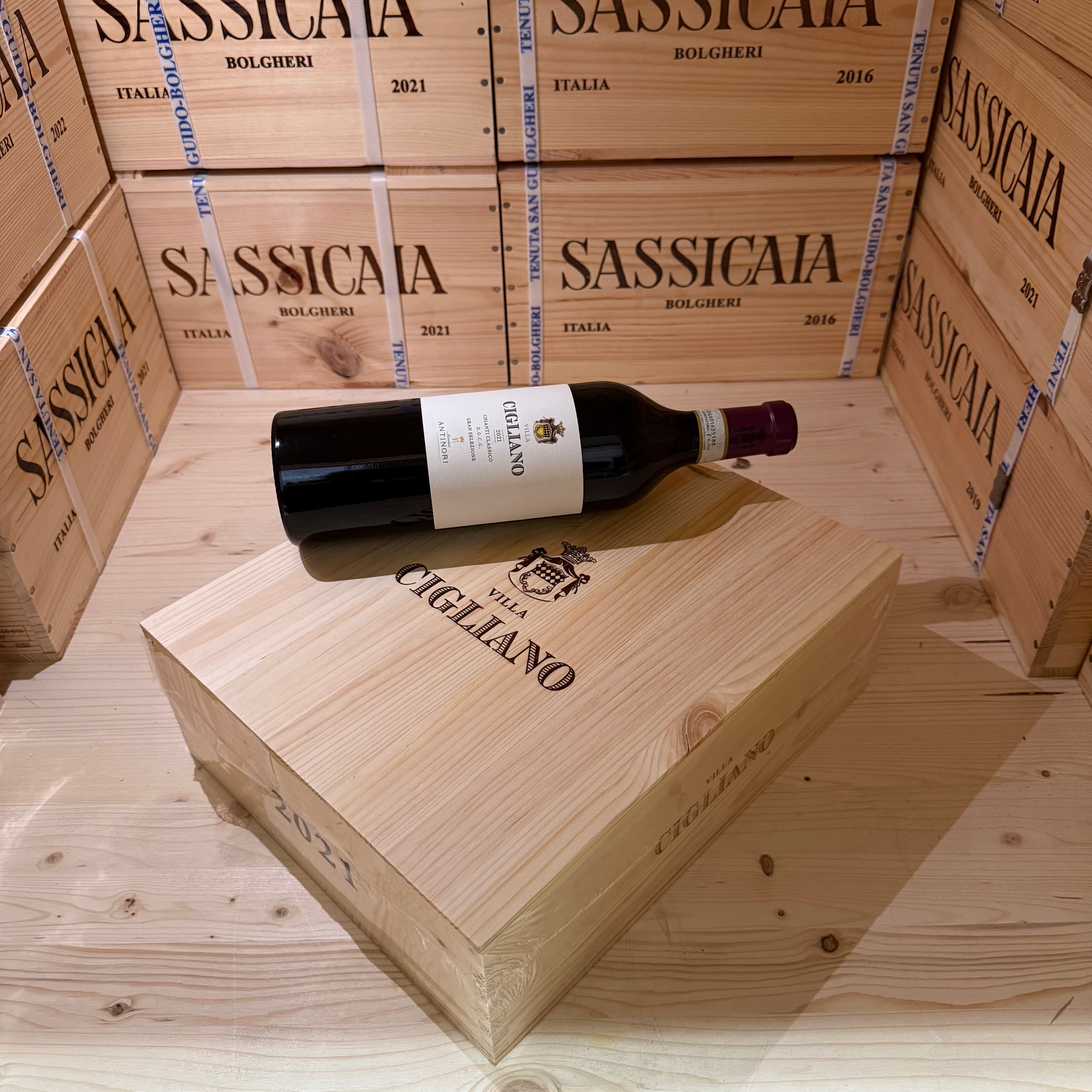 Villa Cigliano 2021 Chianti Classico Gran Selezione DOCG Marchesi Antinori - Cassa Legno 3 Bottiglie
