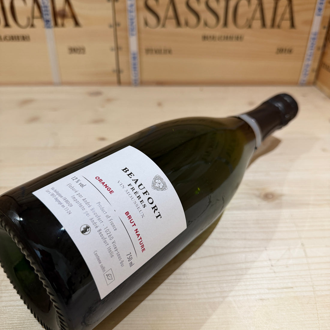 Vin Mousseux Beaufort Freres Orange Brut Nature