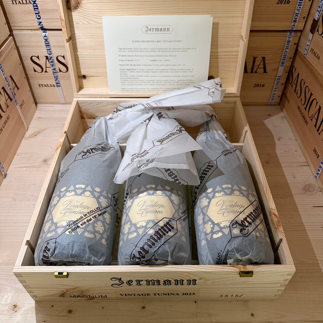 Vintage Tunina Jermann 2023 Magnum - Cassa Legno 3 Bottiglie