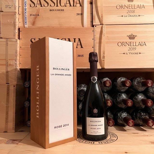 Bollinger La Grande Annee Rose 2014 in Cassa Legno