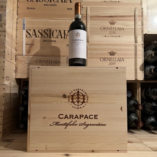 Carapace 2017 Montefalco Sagrantino DOCG Tenute Lunelli - Cassa Legno 6 Bottiglie