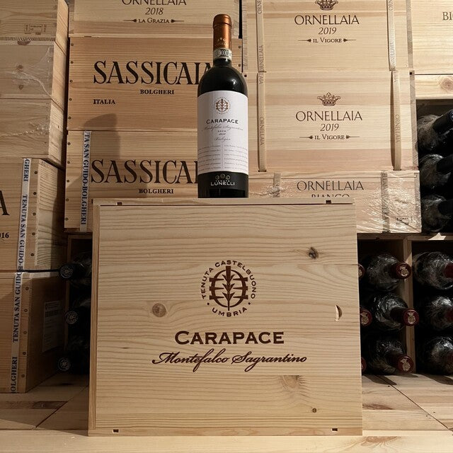 Carapace 2018 Montefalco Sagrantino DOCG Tenute Lunelli - Cassa Legno 6 Bottiglie