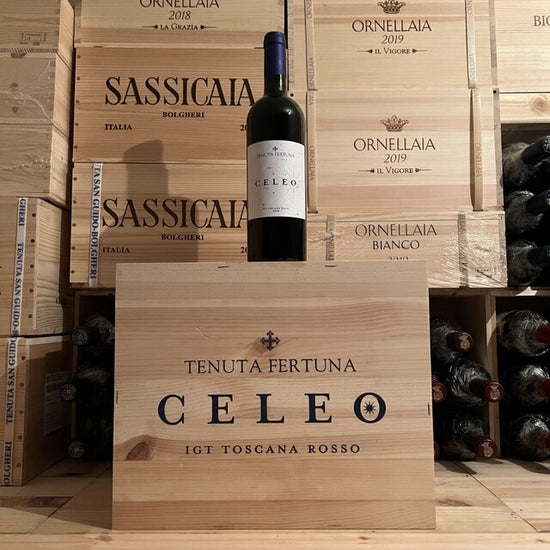Celeo 2018 Toscana Rosso IGT Tenuta Fertuna Cassa Legno 6 Bottiglie