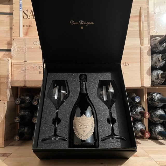 Dom Perignon Vintage 2012 Cofanetto con 2 calici Riedel