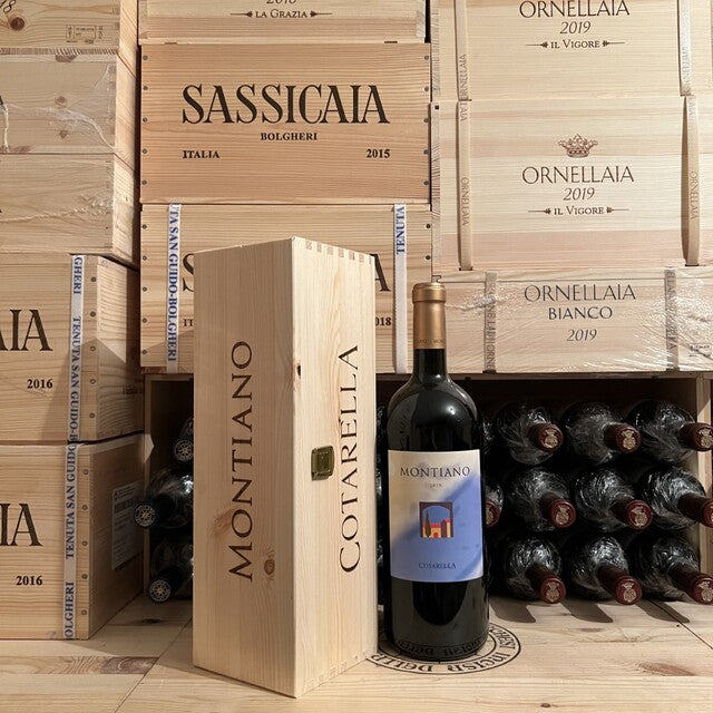 Montiano 2019 Rosso Lazio IGP Famiglia Cotarella Magnum in Cassa Legno