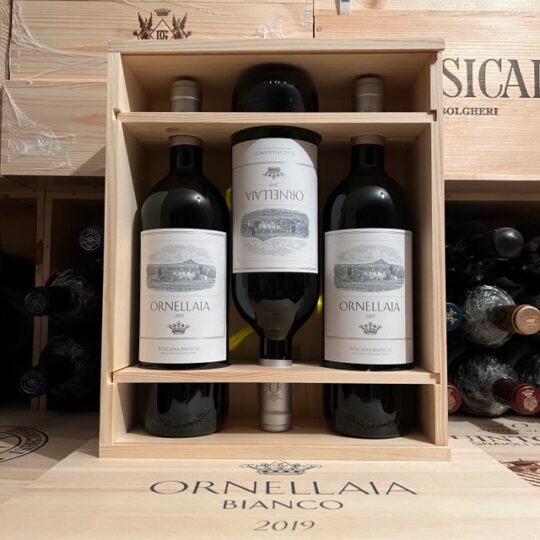 Ornellaia Bianco 2019 Toscana IGT Bianco Cassa Legno 3 Bottiglie