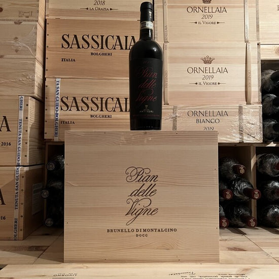 Brunello di Montalcino Pian delle Vigne 2018 Marchesi Antinori Cassa Legno 6 Bottiglie