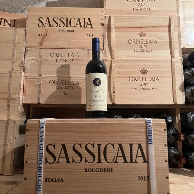 Sassicaia 2015 Tenuta San Guido Cassa Legno 6 Bottiglie