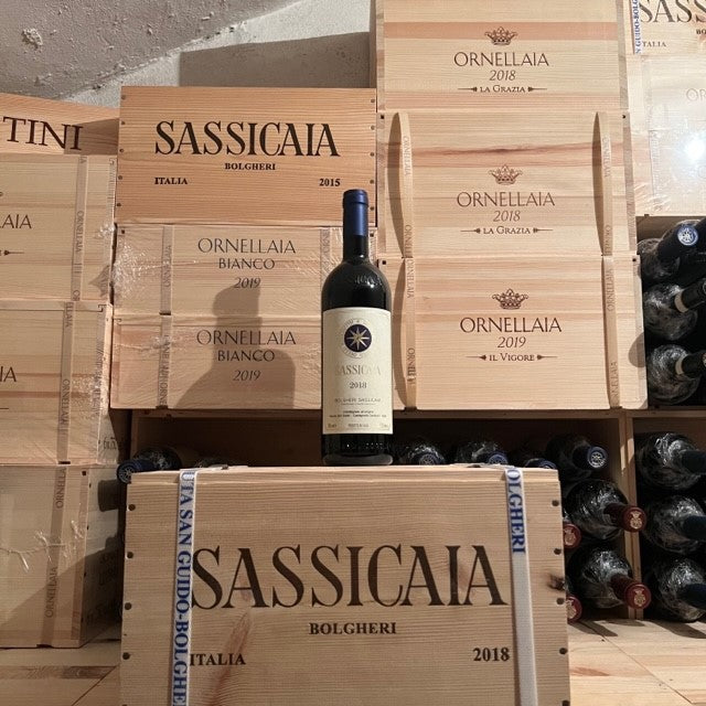 Sassicaia 2018 Tenuta San Guido Cassa Legno 6 Bottiglie