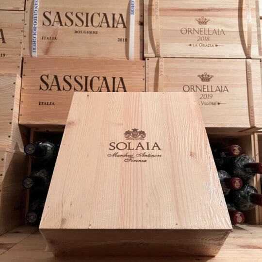Solaia 2016 Antinori Toscana Rosso IGT Cassa Legno 3 Bottiglie
